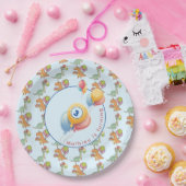 恐竜のパーティー子供の誕生日青おもしろい ペーパープレート (パーティー)