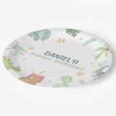 恐竜のパーティー紙プレート ペーパープレート (アングル)