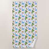 恐竜のビーチタオル ビーチタオル (正面)