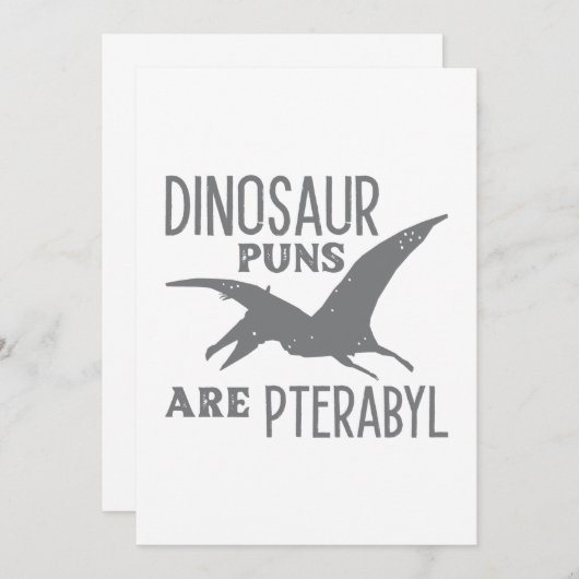 恐竜のフンはプテラビルである サンキューカード (正面/裏面)
