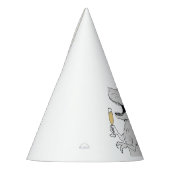 恐竜のブライダルパーティ帽子 パーティーハット (左)