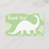 恐竜のブロントサウルスのブックリクエスト エンクロージャーカード (裏面)