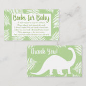 恐竜のブロントサウルスのブックリクエスト エンクロージャーカード (正面/裏面)