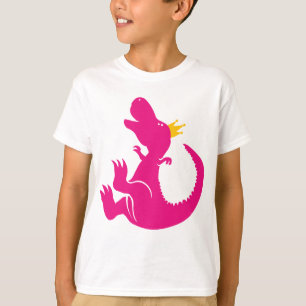 恐竜のプリンセスのワイシャツ Tシャツ