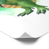 恐竜のプリント 子供部屋のポスター ポスター (角)