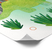 恐竜のプリント  子供部屋のポスター ポスター (角)