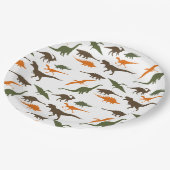 恐竜のプレート、誕生会 ペーパープレート (アングル)