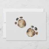 恐竜のベイビーシャワー郵送招待状 招待状 (裏面)