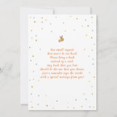 恐竜のベビーシャワー 招待状 (裏面)