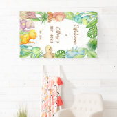 恐竜のベビー歓迎 横断幕 (インサイチュ)