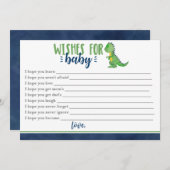 恐竜のベビー ノートカード (正面/裏面)