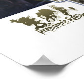 恐竜のボクシングの試合 ポスター (角)