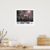 恐竜のボクシングの試合 ポスター (キッチン)