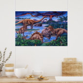 恐竜のポスター ポスター (キッチン)