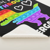 恐竜のポピンが幼稚園を通る シェルパブランケット (3/4)