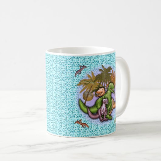 恐竜のマグカップ科 コーヒーマグカップ (正面右)