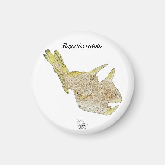 恐竜のマグネットRegaliceratops Greg Paul マグネット (正面)