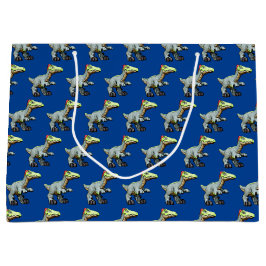 恐竜のマンガ玩具ディロフォサウルス ラージペーパーバッグ