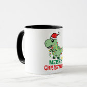 恐竜のメリークリスマス マグカップ (正面左)