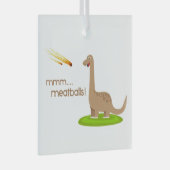 恐竜のメートボール ガラスオーナメント (正面右)