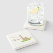 恐竜のメートボール ストーンコースター (横)