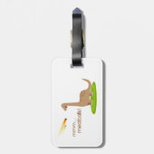 恐竜のメートボール ラゲッジタグ (裏面縦)