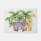 恐竜のヤシの木 ドアマット (正面)