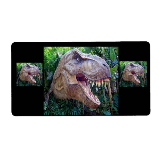 恐竜のラベル子供へ ラベル (正面)