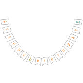 恐竜のレックス誕生日パーティーシャワーのバンティングバナー バンティングフラッグ (全)