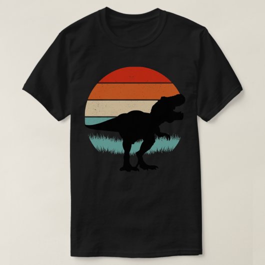 恐竜のヴィンテージ衣装 Tシャツ (デザイン正面)