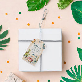 恐竜の三歳の誕生日ありがとうメッセージカード ギフトタグ