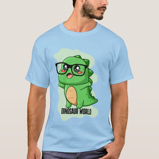 恐竜の世界の引用 Tシャツ (正面)