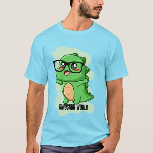 恐竜の世界の引用 Tシャツ (正面)
