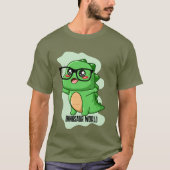 恐竜の世界の引用 Tシャツ (正面)