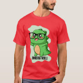 恐竜の世界の引用 Tシャツ (正面)