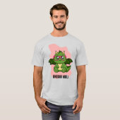 恐竜の世界の引用 Tシャツ (正面フル)