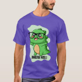 恐竜の世界の引用 Tシャツ (正面)