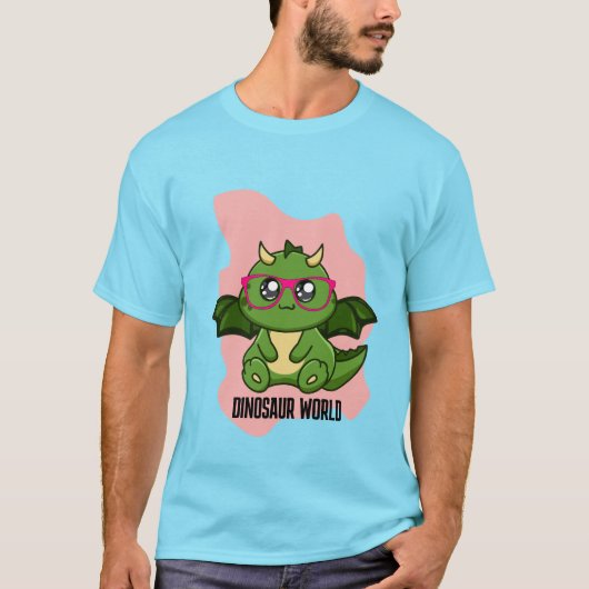 恐竜の世界の引用 Tシャツ (正面)