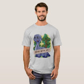 恐竜の世界の引用 Tシャツ (正面フル)