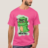 恐竜の世界の引用 Tシャツ (正面)
