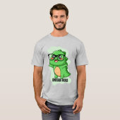 恐竜の世界の引用 Tシャツ (正面フル)