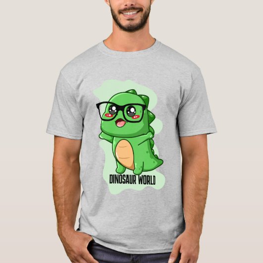 恐竜の世界の引用 Tシャツ (正面)