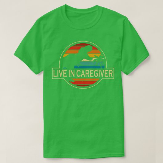 恐竜の中に住む Tシャツ (デザイン正面)