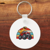 恐竜の乗馬モンスタートラック怠惰ハロウィンコスト キーホルダー (正面)