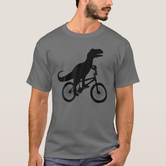 恐竜の乗馬自転車 |かわいいバイクディーノ好きな人たちTee G Tシャツ (正面)