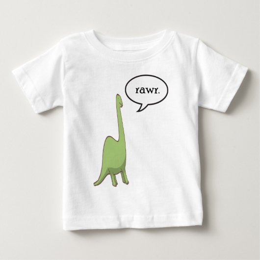 恐竜の乱暴者！ ベビーTシャツ (正面)