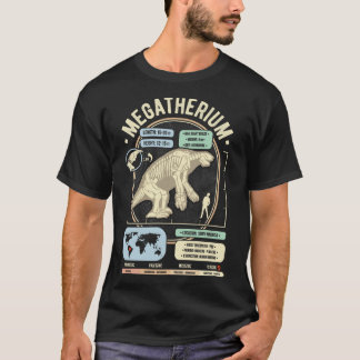 恐竜の事実 – Megatherium Giant Sloth Science A Tシャツ