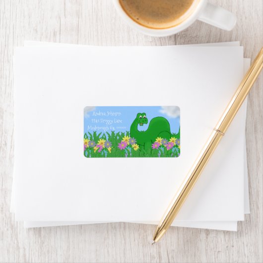 恐竜の住所 シール (インサイチュ)