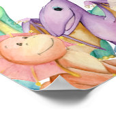 恐竜の保育園ポスター恐竜の子供部屋プリント ポスター (角)