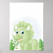 恐竜の保育園ポスター　恐竜の子供部屋プリント ポスター (正面)